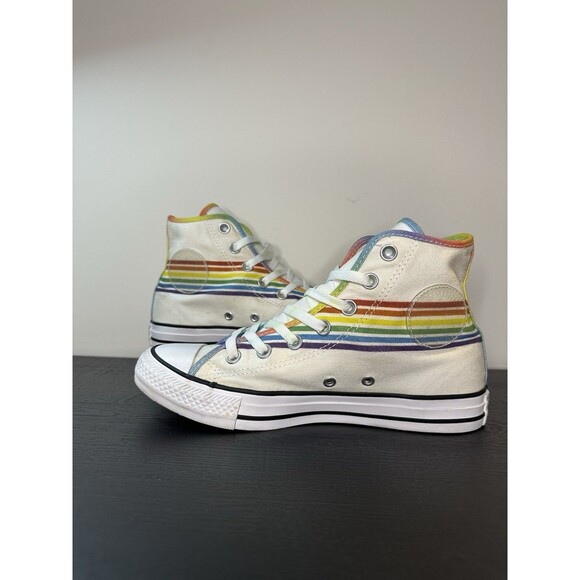 Converse All Star Chuck Taylor High Top Men’s 6 Women’s 8 Rainbow Pride #1075 - Picture 3 of 16